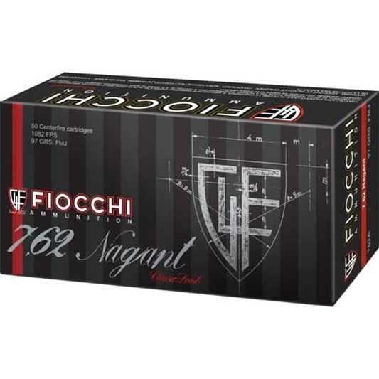 FIOCCHI 7.62 NAGANT 98GR FMJ